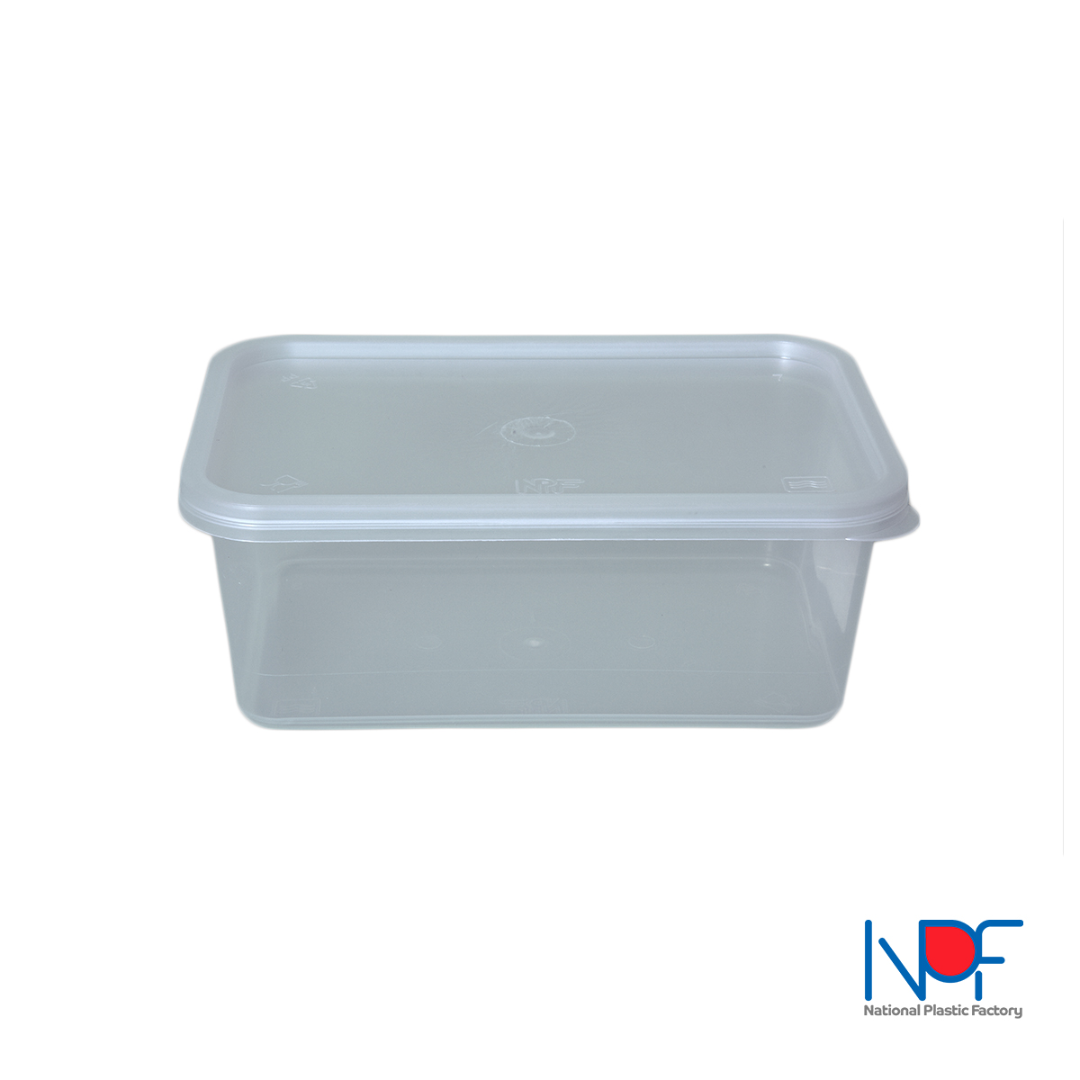 Rectangular plastic container - CON-MW-SKP-1000A - Microwaveable